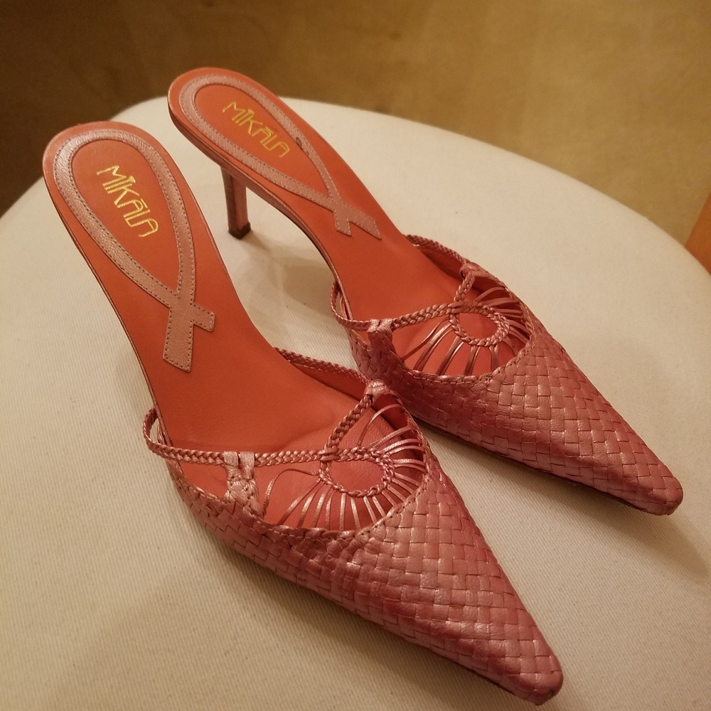 Mikala pink stiletto heels